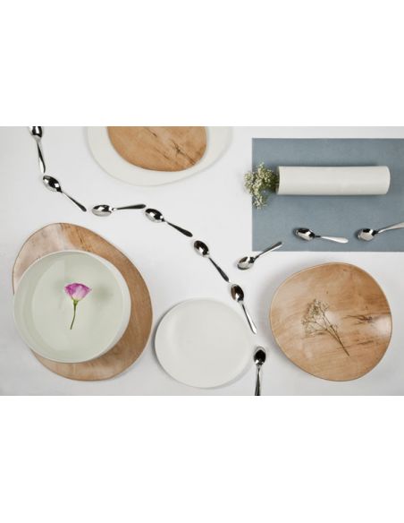 Assiette présentation Passandro en porcelaine blanche