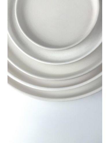 Assiette à rebords Ø16 cm | Biscuit de faïence