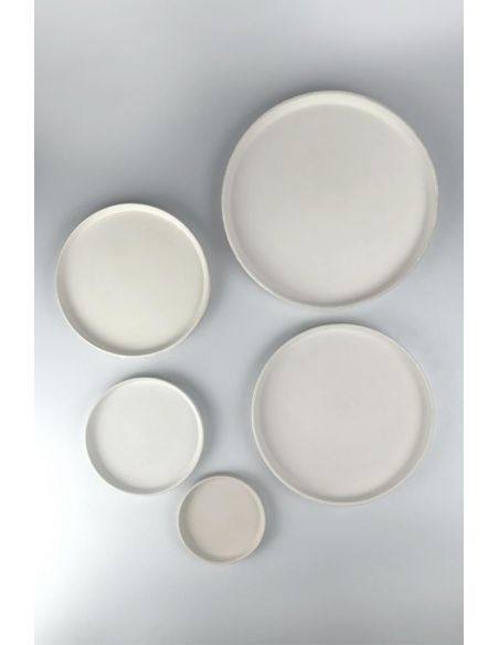 Assiette à rebords Ø16 cm | Biscuit de faïence