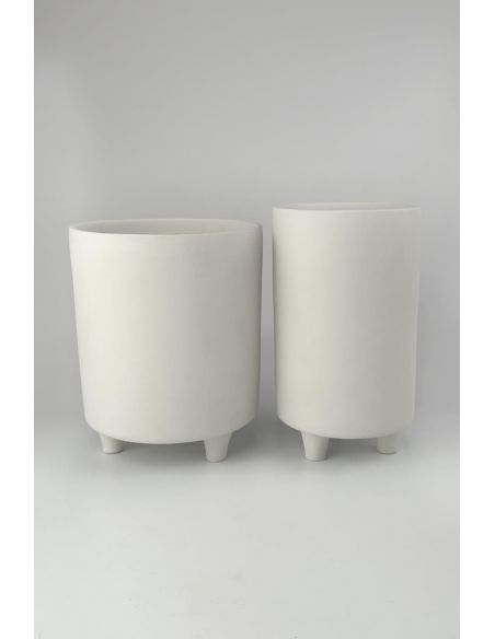 Pot de fleur | Biscuit de faïence