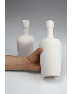 Vase bouteille | Biscuit de faïence