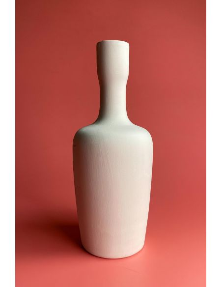 Vase bouteille | Biscuit de faïence