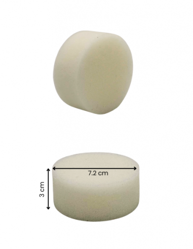 EPONGE RONDE BLANCHE