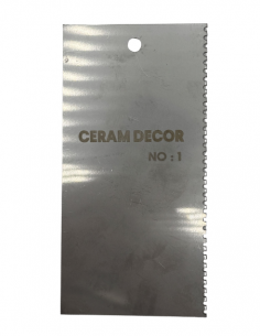 Estèque rigide en acier inox n°1 - 14 x 7 cm