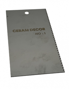 Estèque rigide en acier inox n°1 - 14 x 7 cm 2