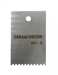 Estèque rigide en acier inox n°2 - 7 x 4.5 cm