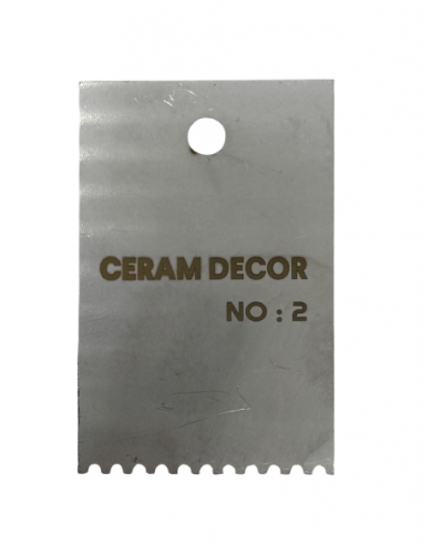 Estèque rigide en acier inox n°2 - 7 x 4.5 cm