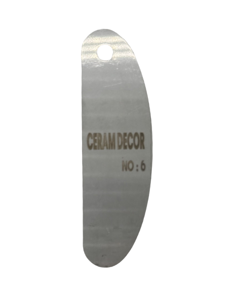 Estèque rigide en acier inox n°6 - 10 x 3 cm