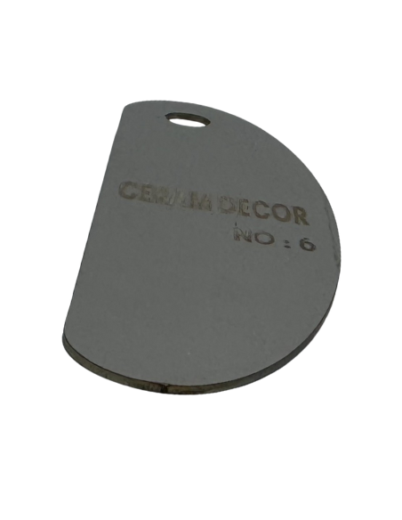 Estèque rigide en acier inox n°6 - 10 x 3 cm