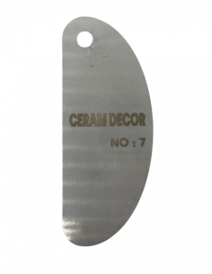 Estèque rigide en acier inox n°7 - 10 x 4 cm