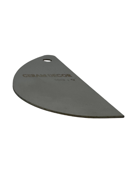 Estèque rigide en acier inox n°9 - 10.5 x 4.5 cm