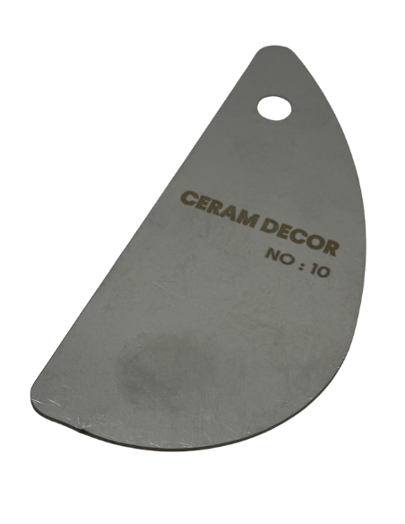 Estèque rigide en acier inox n°10 - 10.5 x 4.5 cm