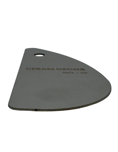 Estèque rigide en acier inox n°10 - 10.5 x 4.5 cm