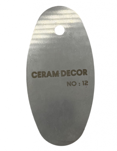 Estèque rigide en acier inox n°12 - 10 x 4.5 cm