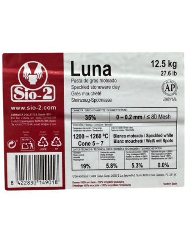 Grès blanc moucheté Luna I SIO2