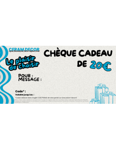 Chèque cadeau de 20€
