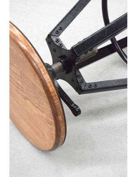 Tabouret en métal avec pied BLEUS