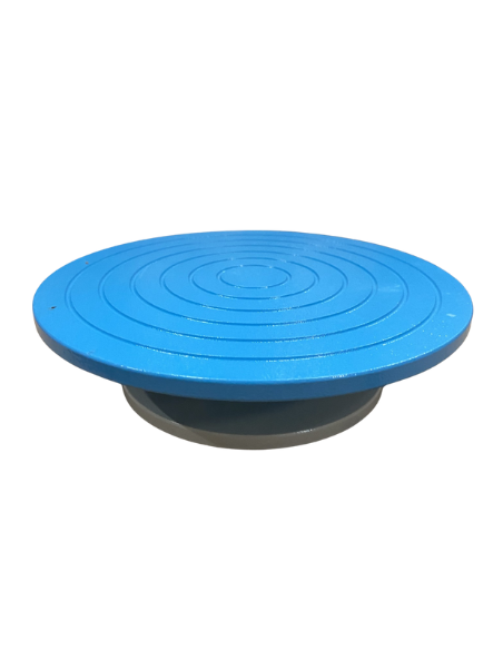 Tournette basse double diamètre 15/22cm Grise/bleue