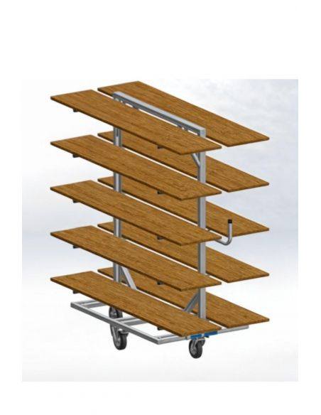 Chariot de séchage double