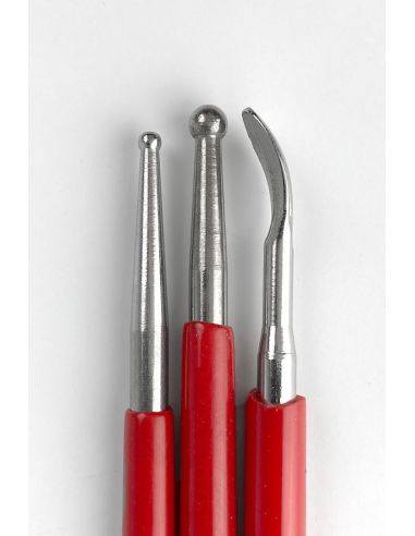 Lot de trois outils de sculpture