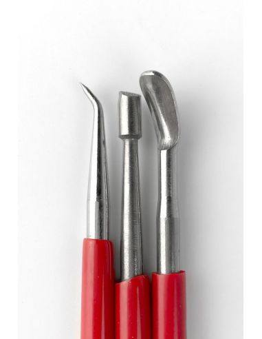 Lot de trois outils de sculpture