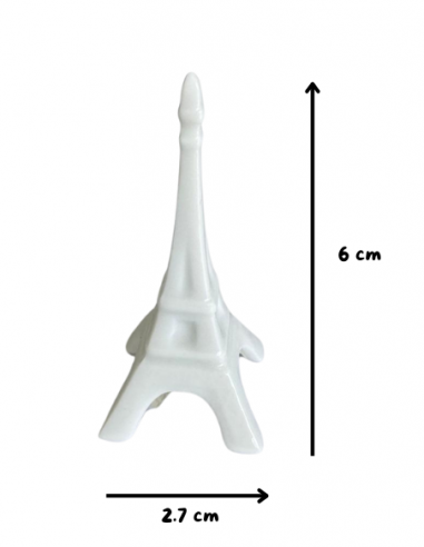 Figurine Tour Eiffel en porcelaine