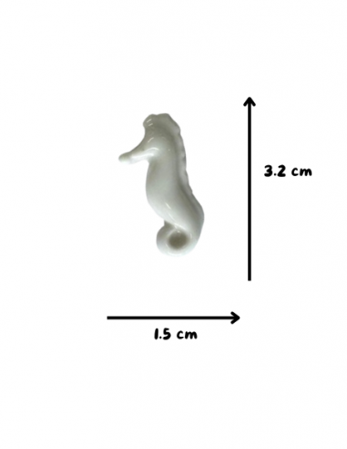Figurine hippocampe en porcelaine