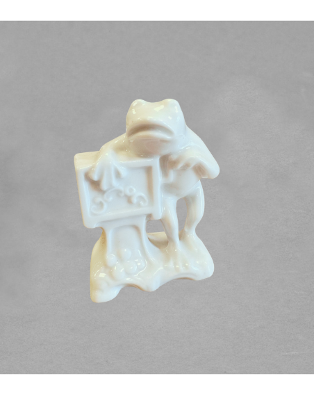 Figurine grenouille orgue de barbarie