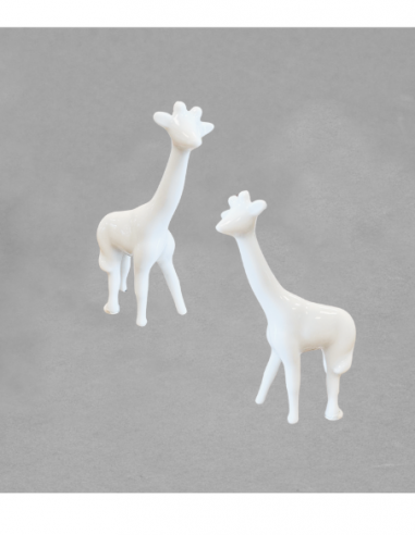 Figurine girafe en porcelaine