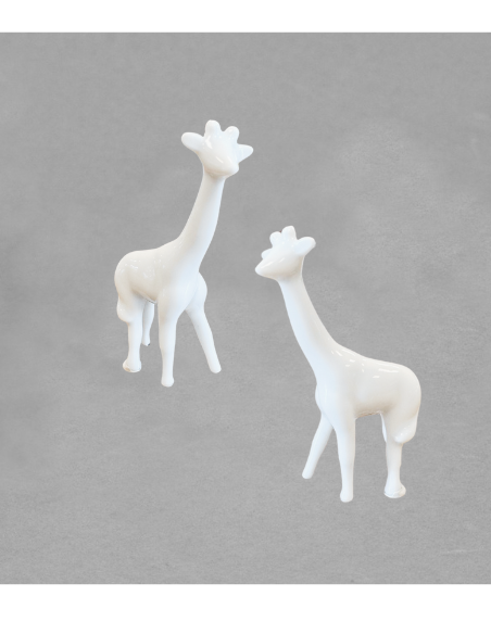 Figurine girafe en porcelaine