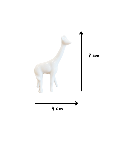 Figurine girafe en porcelaine