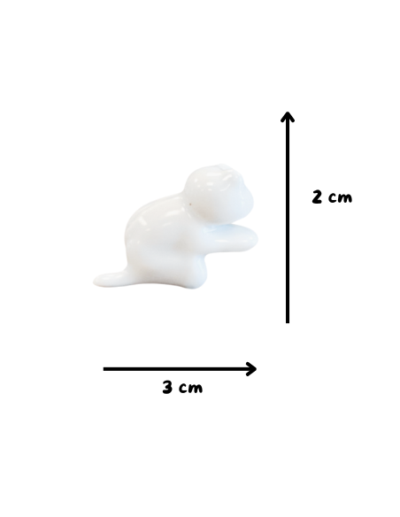 Figurine grenouille qui plonge en porcelaine