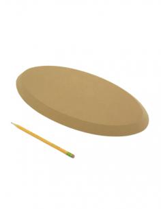 Moule en bois plat ovale en forme d'ellipse OG I GR...
