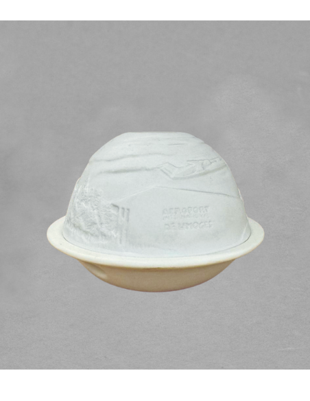 Potophore aéroport en biscuit de porcelaine blanche de Limoges