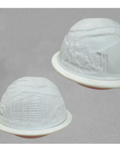 Potophore aéroport en biscuit de porcelaine blanche de... 2