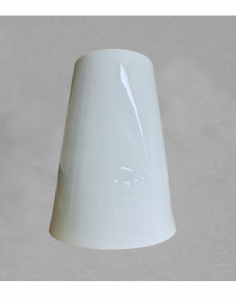 Abat jour uni en porcelaine blanche de Limoges