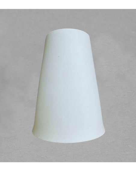 Abat jour uni en biscuit porcelaine blanche de Limoges