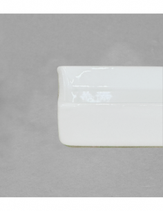 Coupelle carré en porcelaine blanche 2