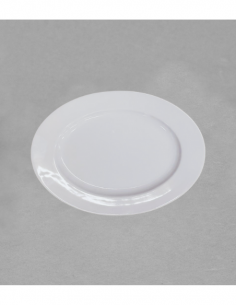 Plat ovale Planet 24 cm en porcelaine blanche