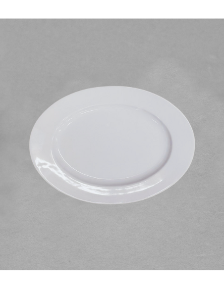 Plat ovale Planet 24 cm en porcelaine blanche
