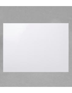 Plaque rectangle 35 x 25cm en porcelaine blanche