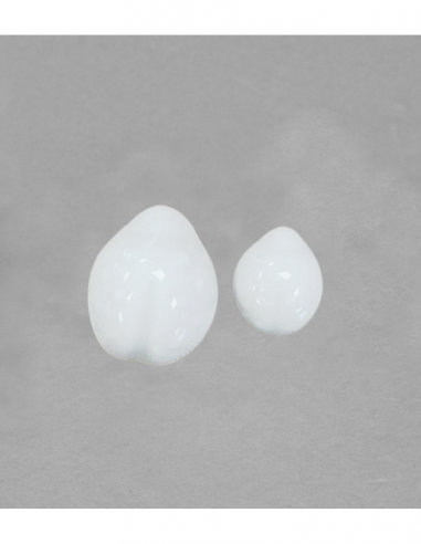 Coccinelle en porcelaine blanche