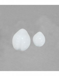 Grande coccinelle en porcelaine blanche 2