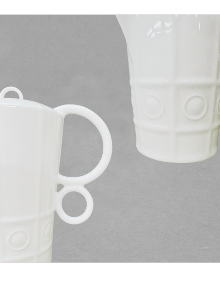 Théière Osmose en porcelaine blanche de Limoges