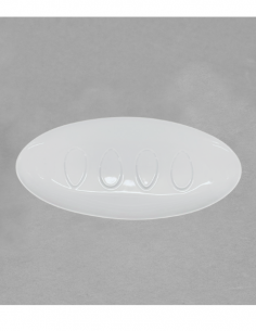 Plat dégustation Prestige en porcelaine blanche