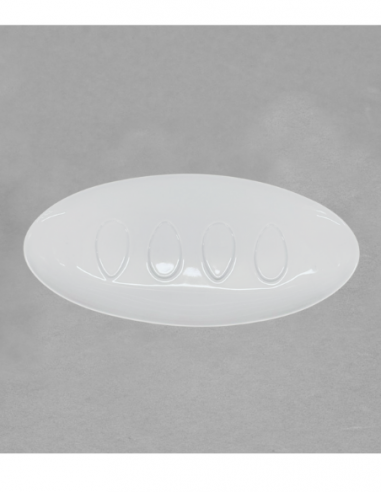 Plat dégustation Prestige en porcelaine blanche