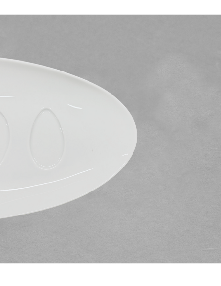 Plat dégustation Prestige en porcelaine blanche