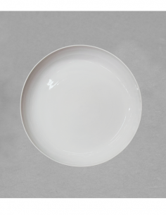 Légumier empilable de 42 cm en porcelaine blanche