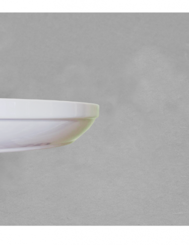 Légumier empilable de 42 cm en porcelaine blanche