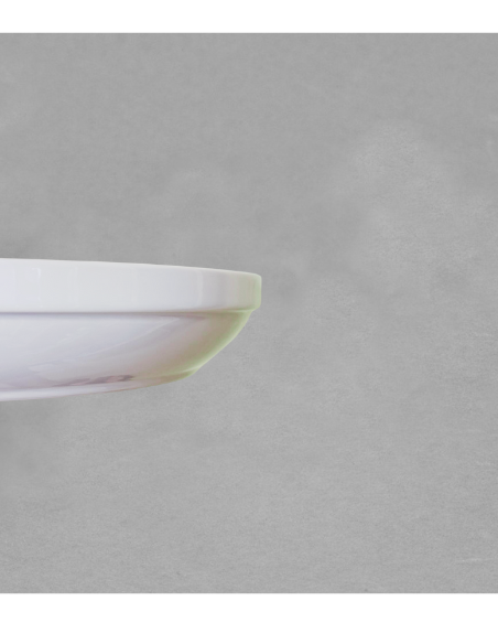 Légumier empilable de 42 cm en porcelaine blanche